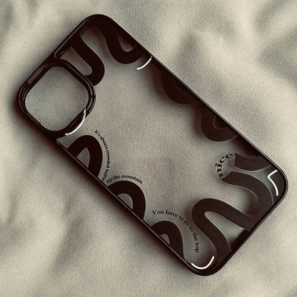 Cool Black Snake Clear Phone Case