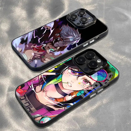 Hot Anime Dandadan Pattern Design Phone Case Magnetic IMD Colorful Silver Case For iPhone