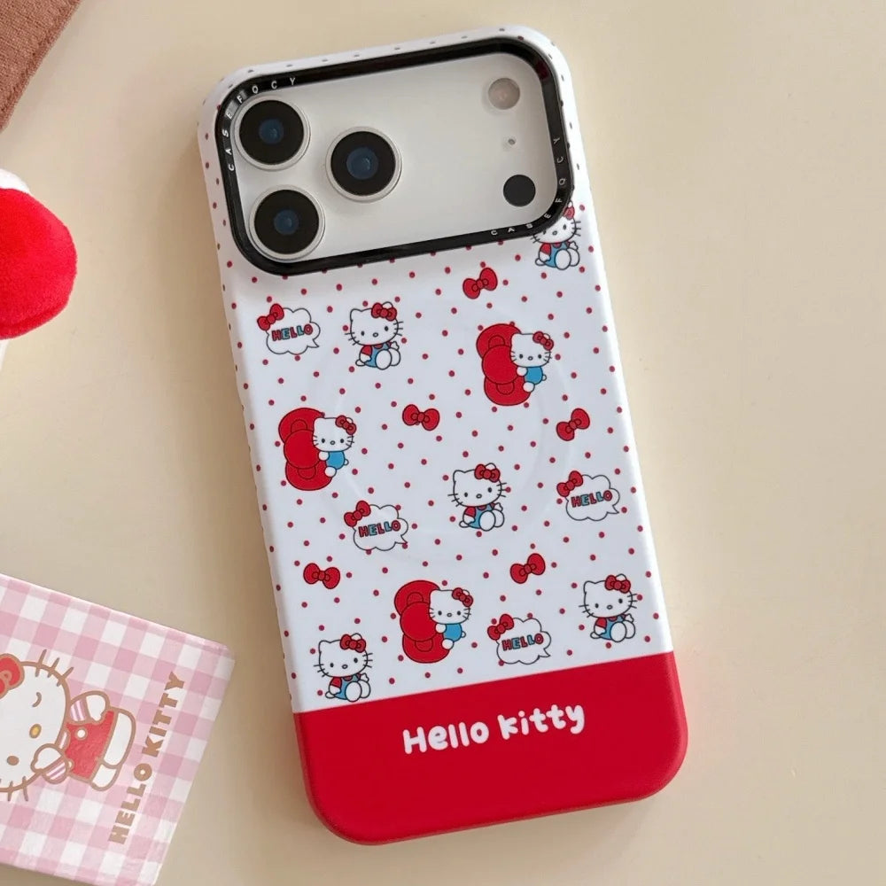 Fashion Cute Kitty Holding Bow Tie Phone Case For iPhone