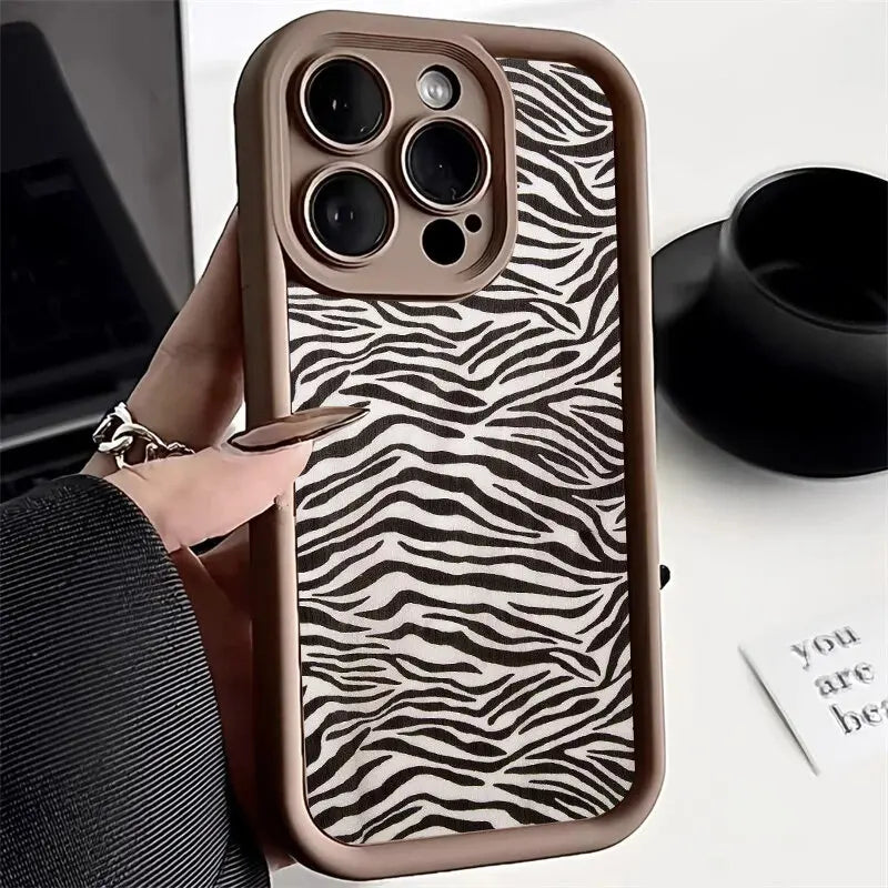 Zebra Striped Phone Case For IPhone