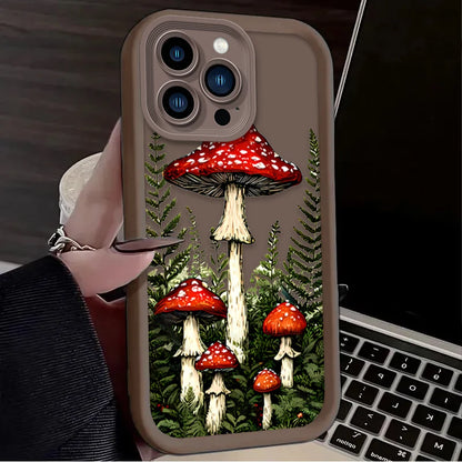 Mushroom Aesthetic Printing Phone Case For iPhone