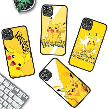 Pokemon Gengar Pikachu Painting Phone Case For iPhone