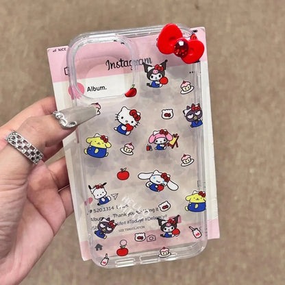 Hello Kitty Kuromi Pochacco Cute Phone Case For iPhone