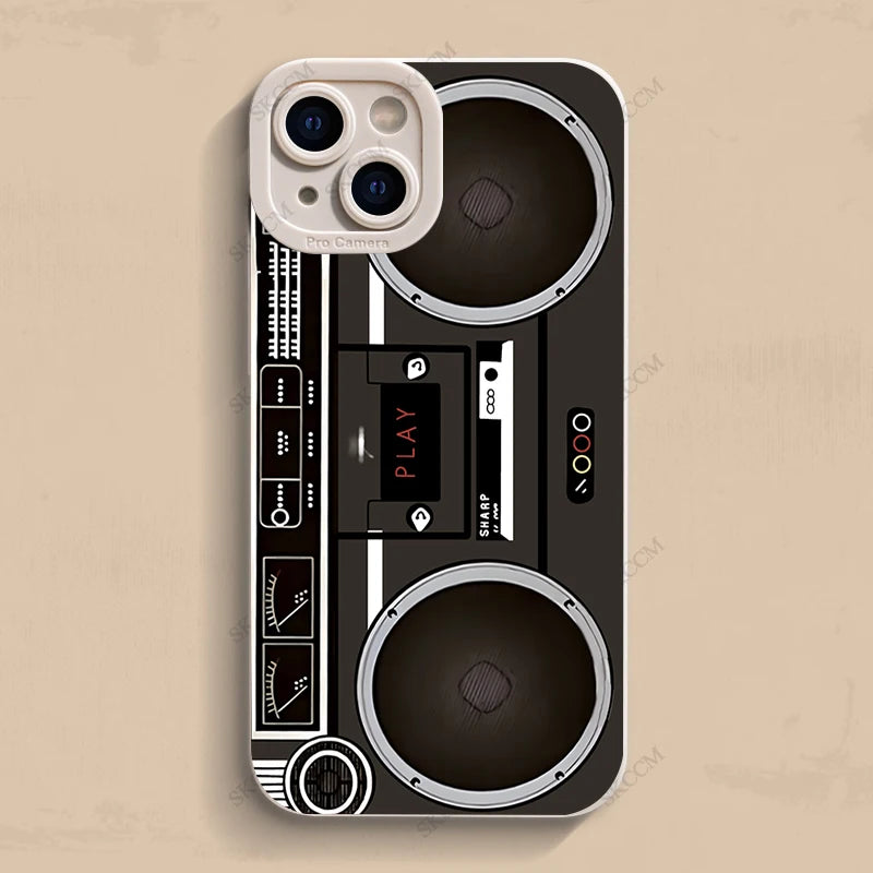 Radio Pattern Phone Case For iPhone