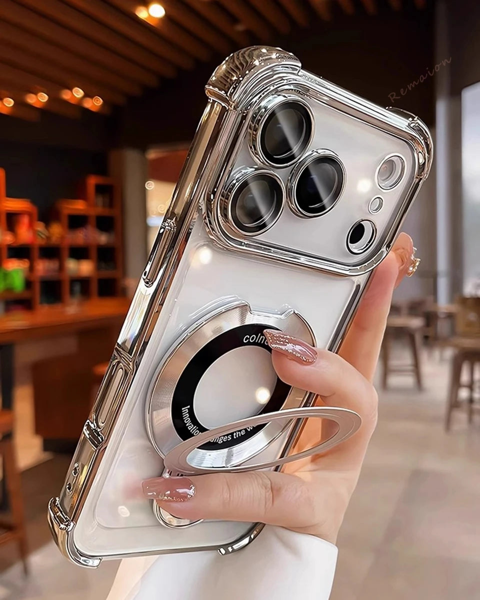 Magnetic Stand Phone Case For iPhone