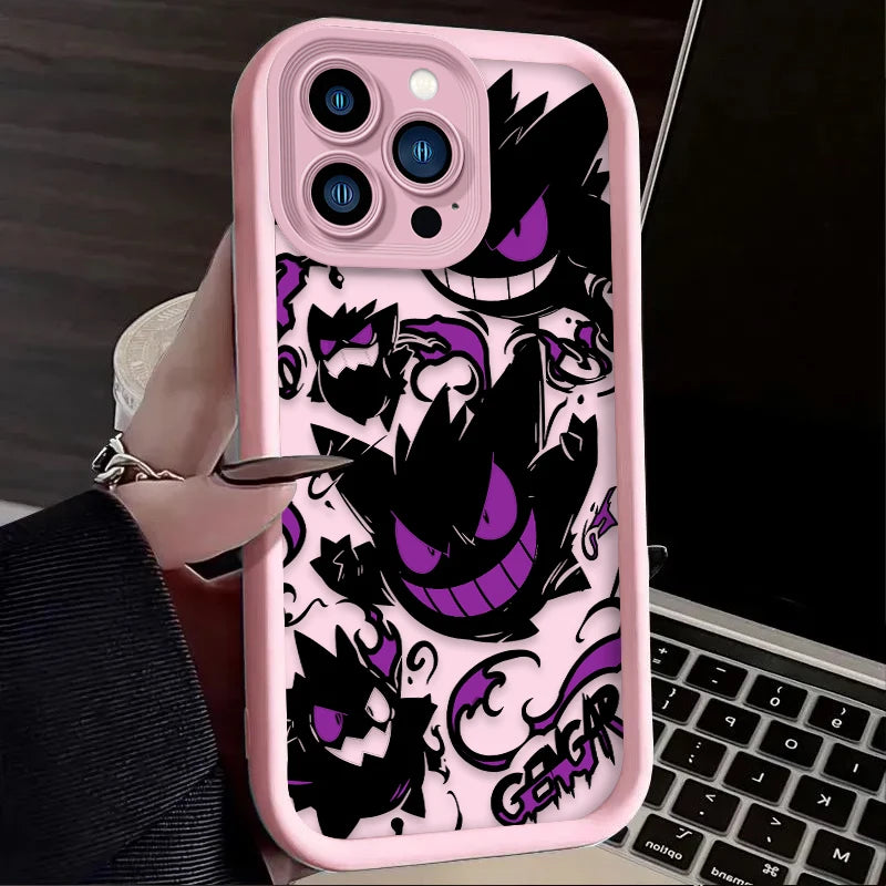Cartoon Pokemon Gengar Case  For iPhone