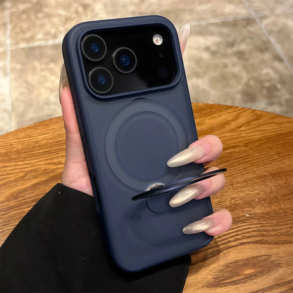 Matte Rotate Holder TPU Case For iPhone