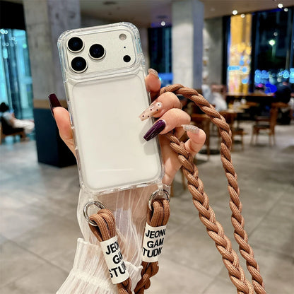 Crossbody Transparent  Phone Case For iPhone