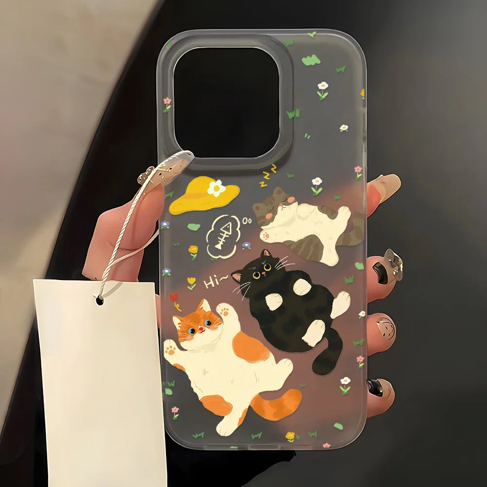 Cute Cat Phone Case For iPhone