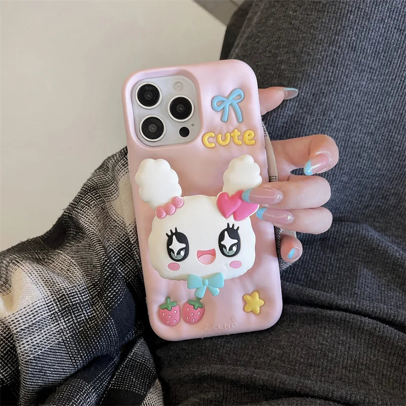 Cute Cartoon Rabbit Siilicone Phone Case
