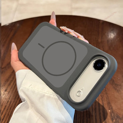 Magnetic Liquid Silicone Phone Case For iPhone