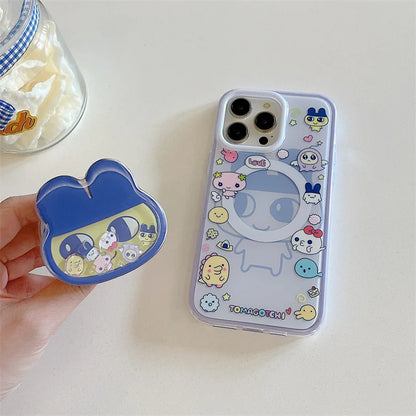 Kawaii Cartoon Magnetic Stand Holder Phone Case