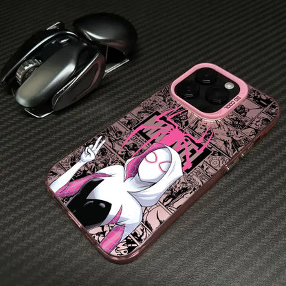 Spider Gwen Spiderman Miles Morales Marvel Phone Case For iPhone