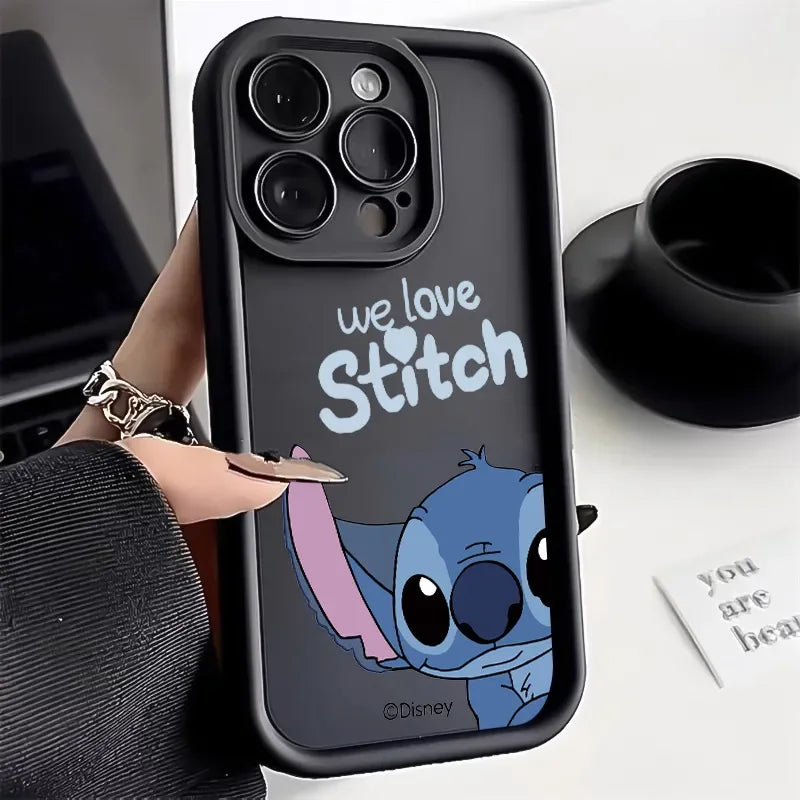 Stitch Love Cute Phone Case For iPhone