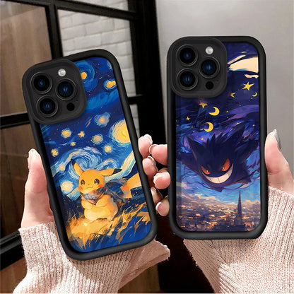 Lovely Pokemon Starry Sky Case For iPhone