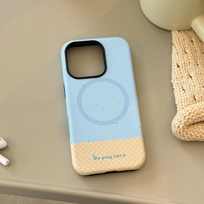 Korean Splicing 3D Cartoon Fruit Plaid Bracket Magnetic Phone Case For iPhone