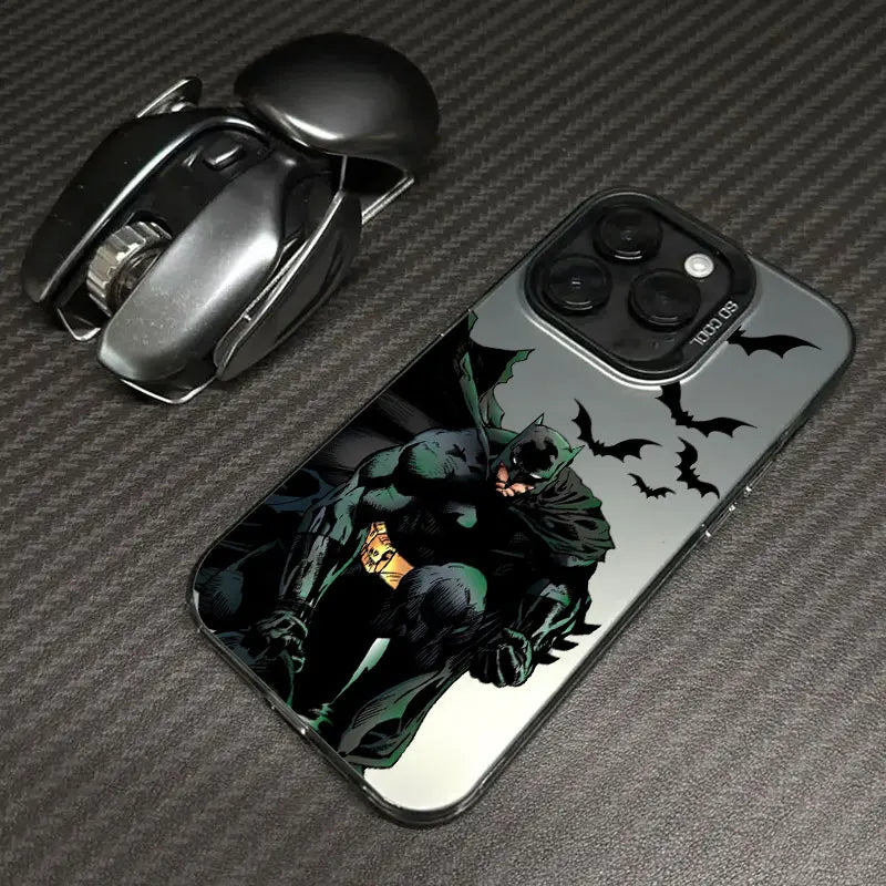 Cool Bats-Man Logo Hero Phone Case For iPhone