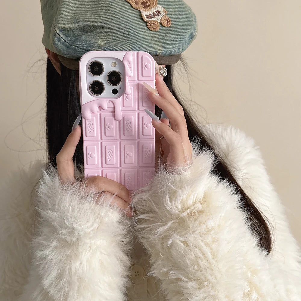Funny Cartoon 3D Mickey Chocolate Ice Cream Phone Case