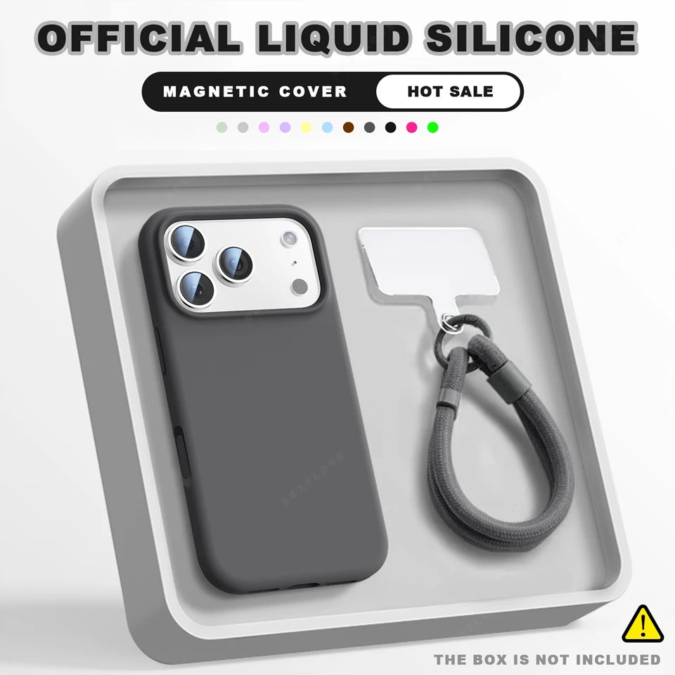 Wrist Strap Magnetic Phone Case For iPhone