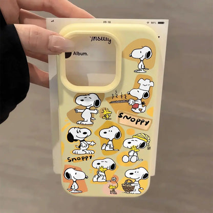 Cute Cartoon Animation Creative Soft Shell Snoopy Mobile Phone Case For iPhone
