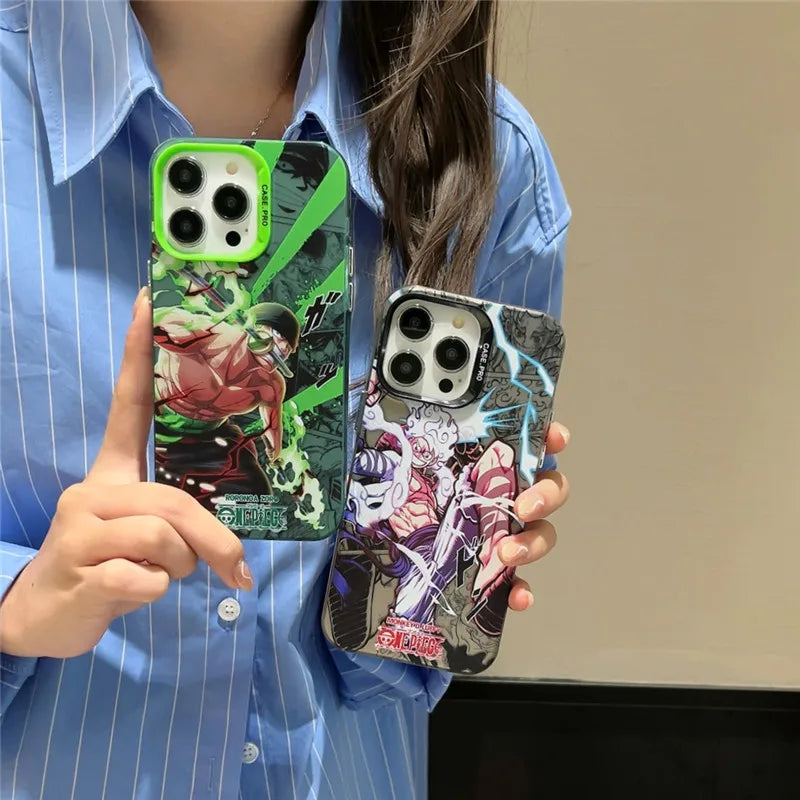 One Piece Luffy Zoro Model Phone Case  For iPhone