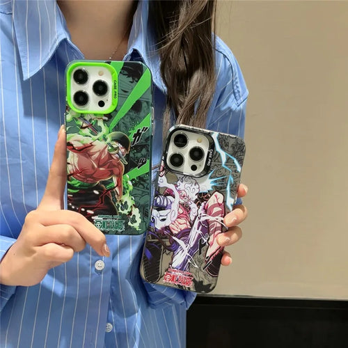One Piece Luffy Zoro Model Phone Case  For iPhone