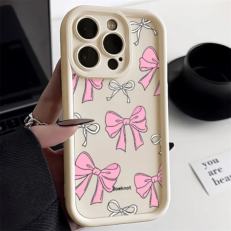 Cute Pink Bowknot Bow Phone Case