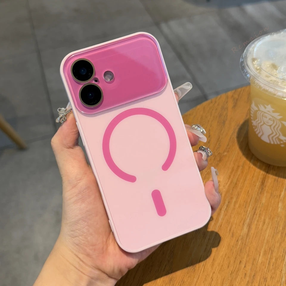 Big Window Magnetic Phone Case For iPhone
