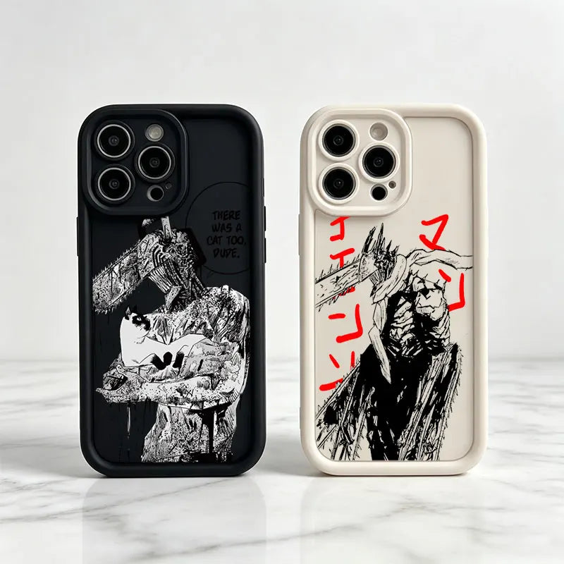 Anime Chainsaw Man Shockproof Phone Case For iPhone