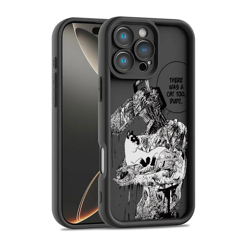 Anime Chainsaw Man Shockproof Phone Case For iPhone