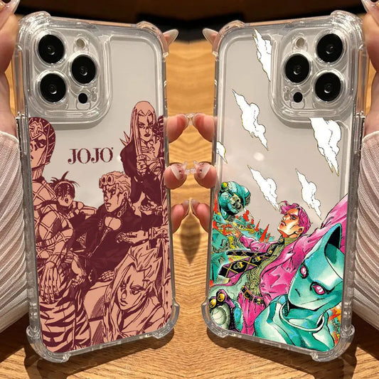 JoJos Bizarres Anime Adventures Phone Case Clear For iPhone