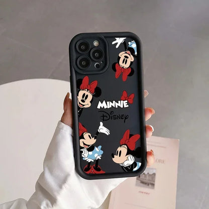 Disney Mickey Minnie Mouse Cute Silicone Phone Case For iPhone