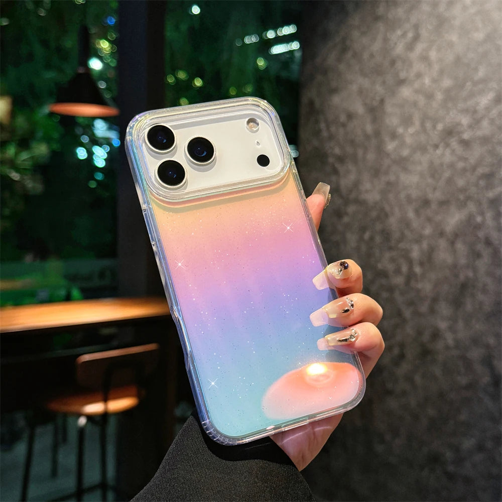 Gradient Colorful Glitter For Magsafe Case For iPhone