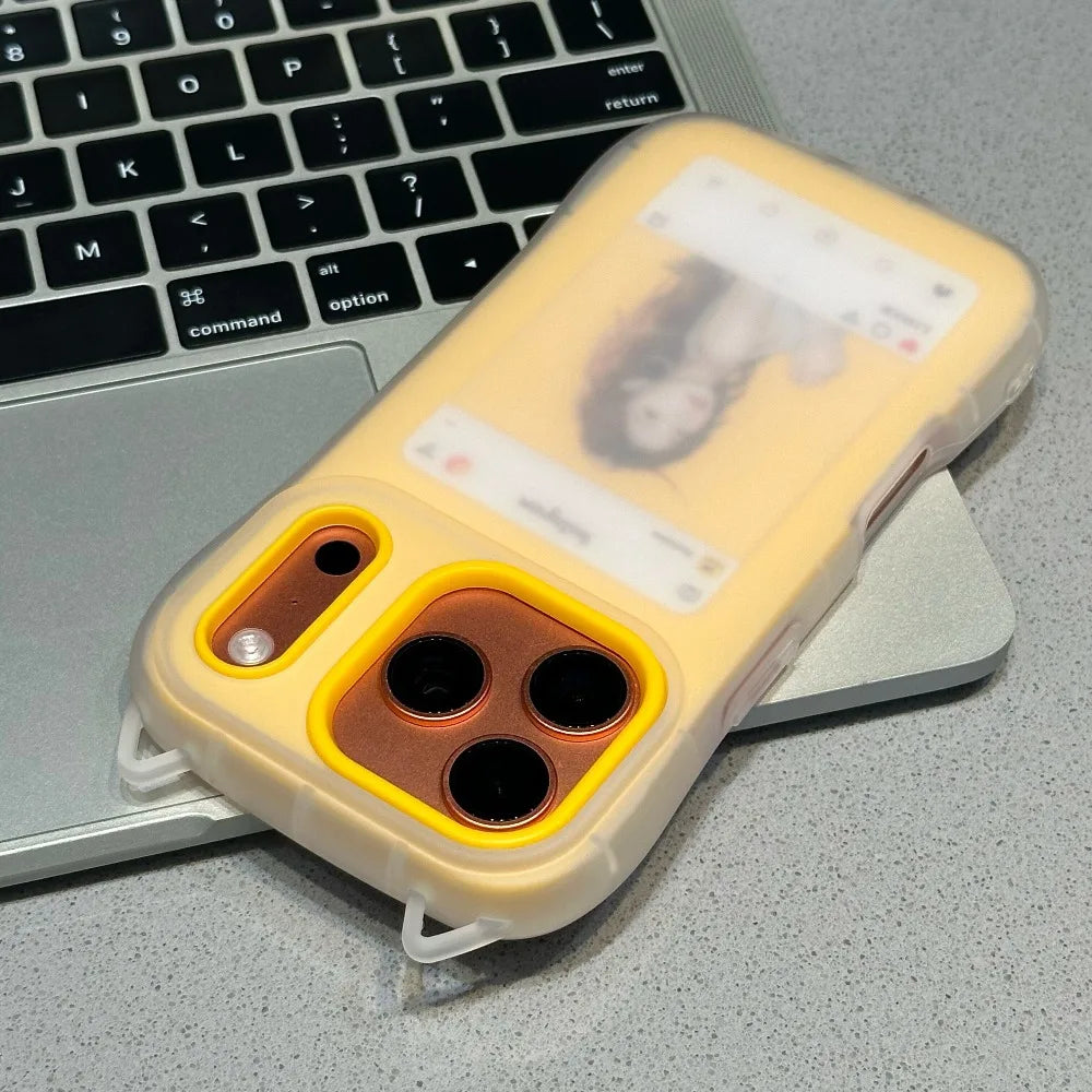 Cute Cartoon Cat Ear 2in 1 Case For iPhone