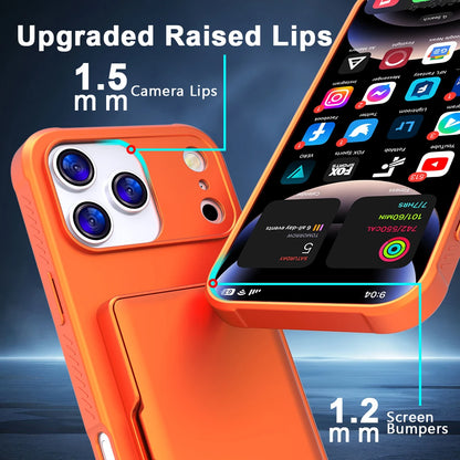 Flip Card Bag Mirror Case For iPhone