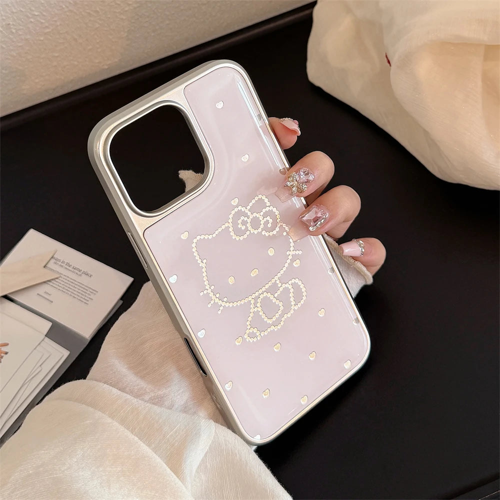 Luxury Plating Candy Cute Hello Kitty Phone Case