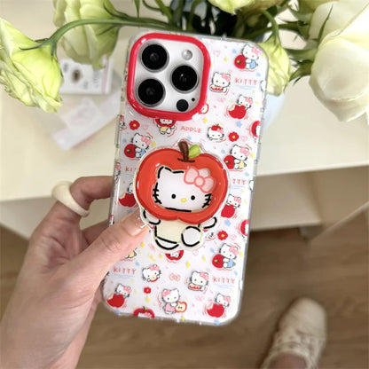 Fashion Cute Hellokitty Magnetic Phone Case For iPhone