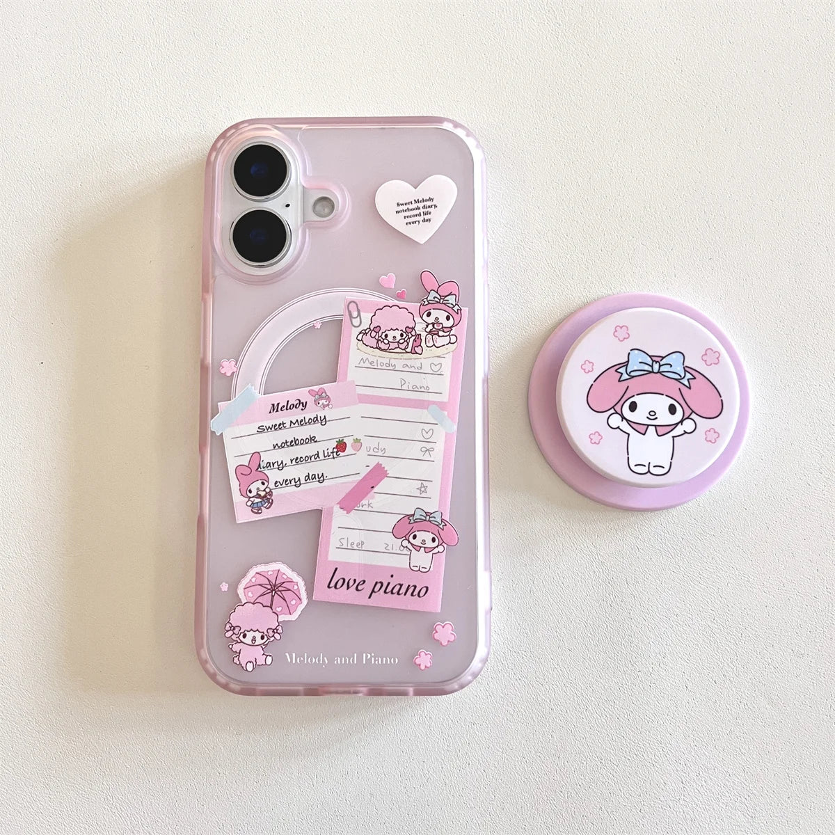 Cute Magnetic Shell Stand Phone Case