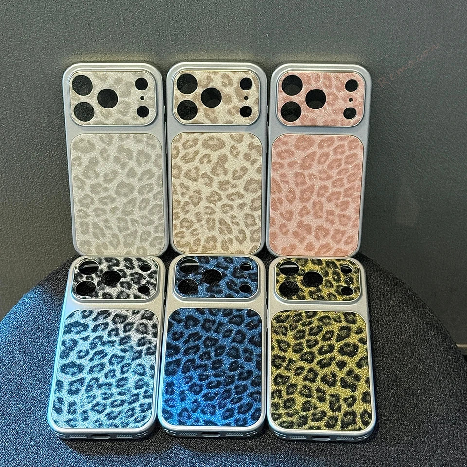 New Big Windows Leopard Phone Case For iPhone