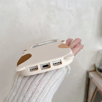Korean 3D Cute Cartoon Cat Pattern Phone Case For iPhone