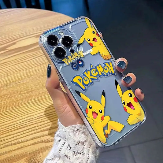 Cartoon Cute Pokemon Pikachu Phone Case For iPhone
