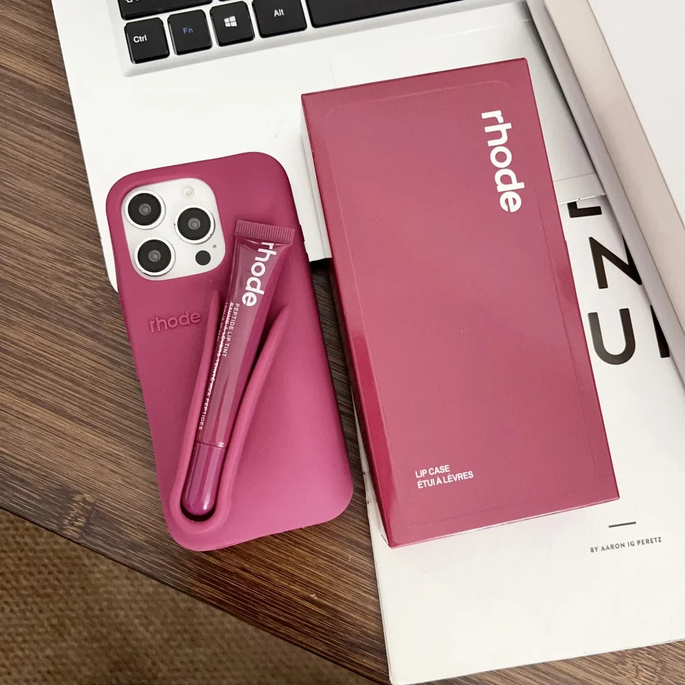 Rhode Minimalist Soft Silicone Phone Case Rhode Liptint Case With Box