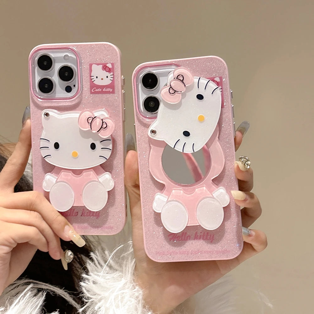 Bling Glitter Makeup Mirror Phone Case For iPhone