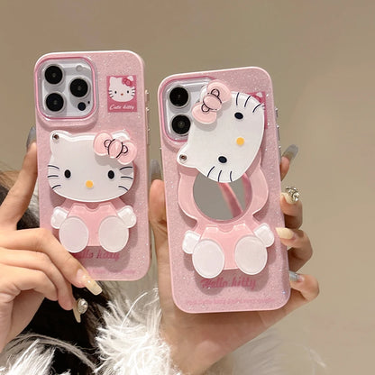Bling Glitter Makeup Mirror Phone Case For iPhone