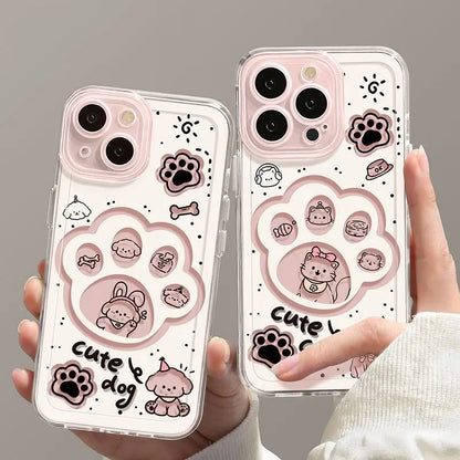 Cute Cat Dog Cartoon Phone Case