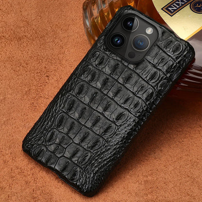 100% Genuine Crocodile Leather Phone Case For iPhone