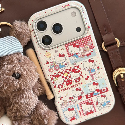 Sticker Wave Grid Kitty Is Suitable For Apple