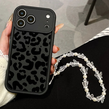 Fashion Black Leopard Print Phone Case For iPhone