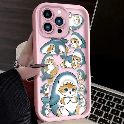 Cartoon Mofusand Cat Phone Case For iPhone
