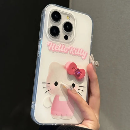 Hello Kitty Bow Kawaii Pink Phone Case For iPhone